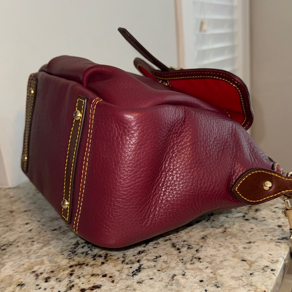 Dooney & Bourke Samba Satchel – Burgundy Leather - Picture 11 of 11